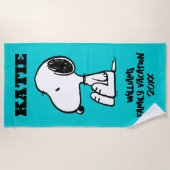 Serviette De Plage cacahuètes | Séjour Snoopy Famille Vacances (Devant)