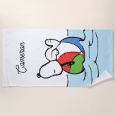 Serviette De Plage cacahuètes | Snoopy Beach Ball Beach (Devant)