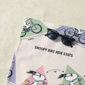 Serviette De Plage cacahuètes | Snoopy Bike Ride Stats (En situation)