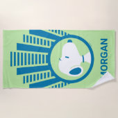 Serviette De Plage cacahuètes | Snoopy Blue Deco Dreams | Ajouter Vot (Devant)