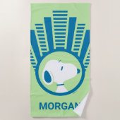 Serviette De Plage cacahuètes | Snoopy Blue Deco Dreams | Ajouter Vot (Devant)