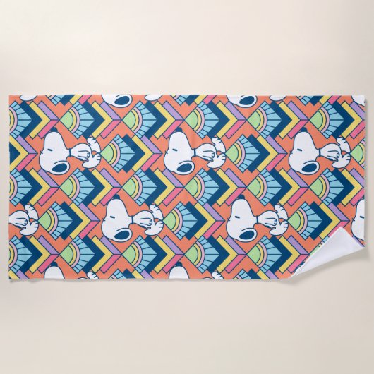 Serviette De Plage cacahuètes | Snoopy Deco Dreams Motif (Devant)