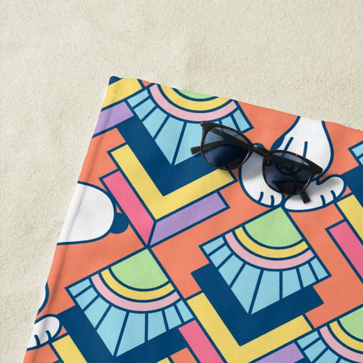 Serviette De Plage cacahuètes | Snoopy Deco Dreams Motif (En situation)