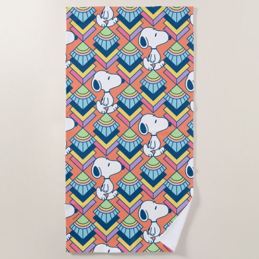Serviette De Plage cacahuètes | Snoopy Deco Dreams Motif (Devant)