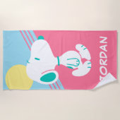 Serviette De Plage cacahuètes | Snoopy Deco Dreams Sun | Ajouter Votr (Devant)