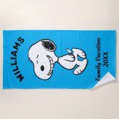 Serviette De Plage cacahuètes | Snoopy Famille Vacances (Devant)
