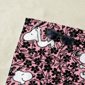 Serviette De Plage cacahuètes | Snoopy Flower Vine Motif (En situation)