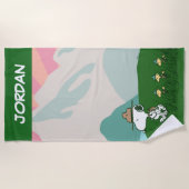 Serviette De Plage cacahuètes | Snoopy Leader du Pack (Devant)