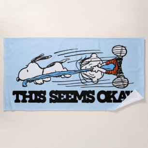 Serviette De Plage cacahuètes Snoopy & Linus
