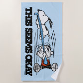 Serviette De Plage cacahuètes | Snoopy & Linus (Devant)