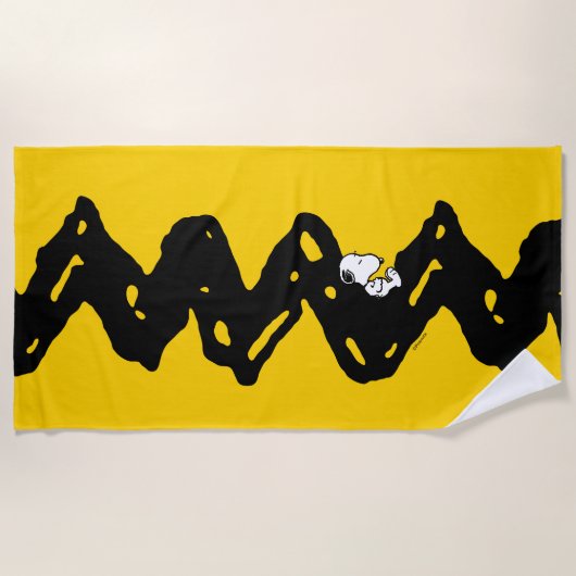 Serviette De Plage cacahuètes | Snoopy Nap (Devant)