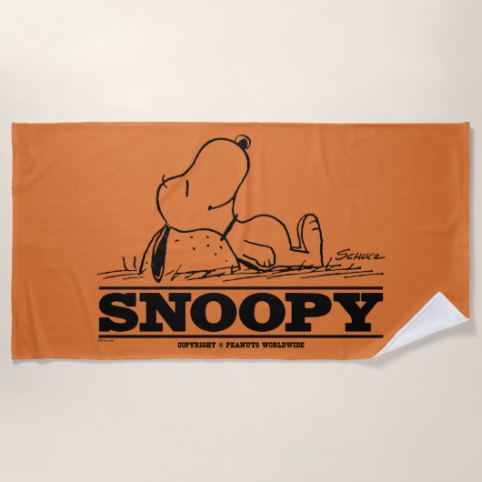 Serviette De Plage cacahuètes | Snoopy Reest Break (Devant)