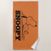 Serviette De Plage cacahuètes | Snoopy Reest Break (Devant)
