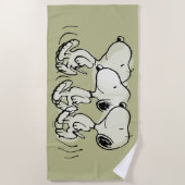 Serviette De Plage cacahuètes | Snoopy Walking Tall (Devant)