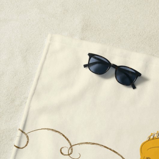 Serviette De Plage cacahuètes | Snoopy & Woodstock Ciao (En situation)