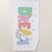 Serviette De Plage cacahuètes | Snoopy & Woodstock Dream (Devant)