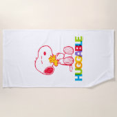 Serviette De Plage cacahuètes | Snoopy & Woodstock Huggable (Devant)