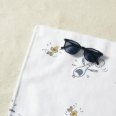 Serviette De Plage cacahuètes | Snoopy & Woodstock Laughing Motif (En situation)