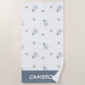 Serviette De Plage cacahuètes | Snoopy & Woodstock Laughing Motif (Devant)