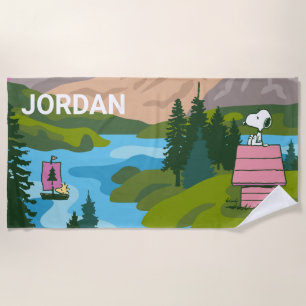 Serviette De Plage cacahuètes   Snoopy & Woodstock Le grand extérieur