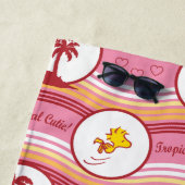 Serviette De Plage cacahuètes | Snoopy & Woodstock Tropical Cutie (En situation)