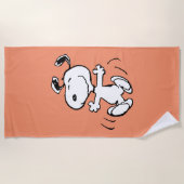 Serviette De Plage cacahuètes | Une Danse Heureuse Snoopy (Devant)