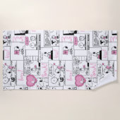 Serviette De Plage cacahuètes | Valentine Heart Love Motif (Devant)