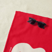 Serviette De Plage cacahuètes | Woodstock Peace & Love (En situation)