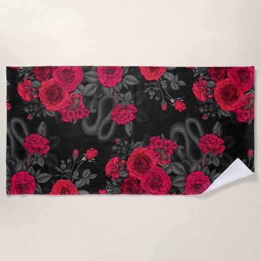 Serviette De Plage Caché en rose (Devant)