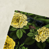 Serviette De Plage Caché en rose, jaune et vert (En situation)