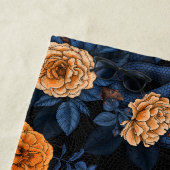 Serviette De Plage Caché en rose, orange et bleu (En situation)