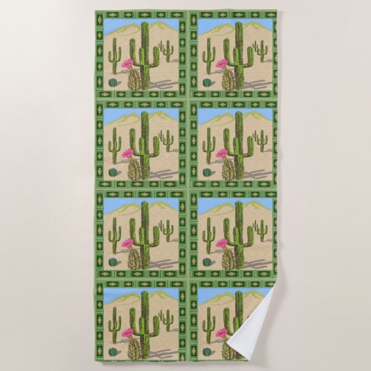 Serviette De Plage Cactus (Devant)