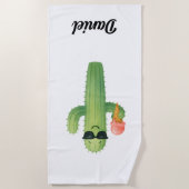Serviette de plage Cactus Beach Vibes (Devant)