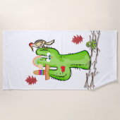 Serviette de plage Cactus Bird (Devant)