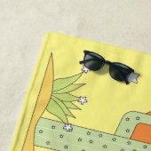 Serviette De Plage Cactus du désert Sun Thunder_Cove (En situation)