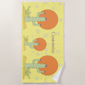 Serviette De Plage Cactus du désert Sun Thunder_Cove (Devant)