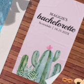 Serviette De Plage Cactus Succulent Désert Bachelorette rose