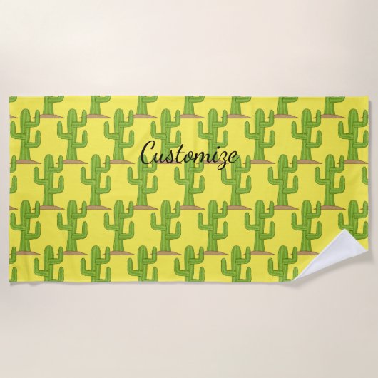 Serviette De Plage Cactus Thunder_Cove de Saguaro (Devant)