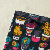 Serviette De Plage Cactus tiré par la main dans le motif de style de (En situation)