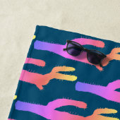 Serviette De Plage Cactus violet Motif Cactus Plantes (En situation)