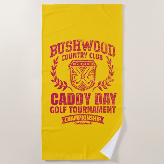 Serviette De Plage Caddyshack | Bushwood Country Club Caddy Day (Devant)