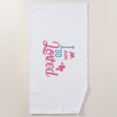 Serviette De Plage Cadeau Couple Je Suis Si Aimé (Devant)