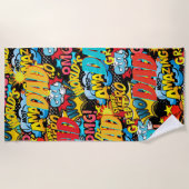 Serviette De Plage Cadeau DAD de marque personnalisée - Comic Superhe (Devant)