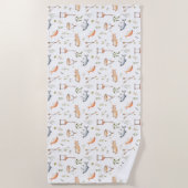 Serviette De Plage Cadeau d'anniversaire | Pêche avec moi (Devant)