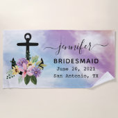 Serviette De Plage Cadeau de Demoiselle d'Honneur pour Enterrement de (Devant)