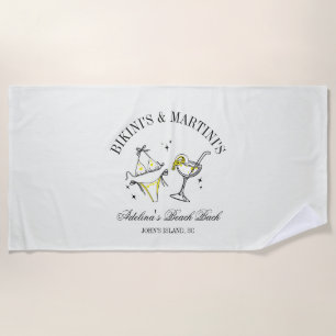 Serviette De Plage Cadeau de fête de demoiselle d'honneur de plage Cl