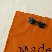 Serviette de plage cadeau de fête de mariage orang (En situation)