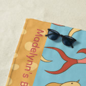 Serviette De Plage Cadeau de mariage mignon personnalisé Poisson Koï (En situation)