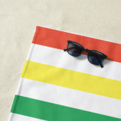 Serviette De Plage Cadeau de voyage de garçons de couleurs nautiques  (En situation)