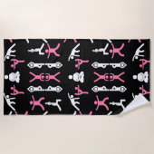 Serviette De Plage Cadeau de yoga unique (Devant)
